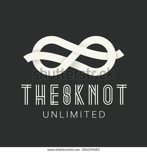 Figure Eight Knot Abstract Vector Concept Symbol\
Icon or Logo