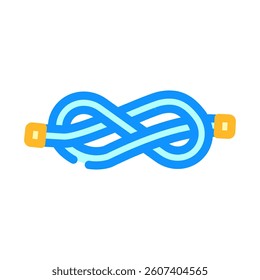 figure eight nautical knot color icon vector. figure eight nautical knot sign. isolated symbol illustration