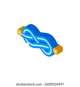 figure eight nautical knot isometric icon vector. figure eight nautical knot sign. isolated symbol illustration