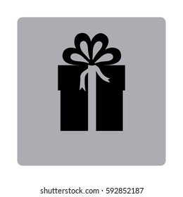 figure emblem box with bow ribbon icon, vector illustraction design