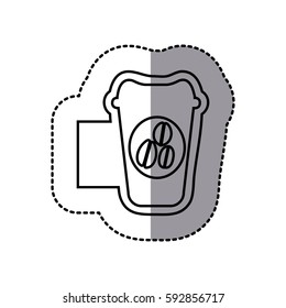 figure emblem coffee espresso icon, vector illustraction design