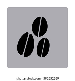 figure emblem grains coffee icon, vector illustraction design