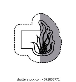 figure emblem sticker fire icon, vector illustraction design image