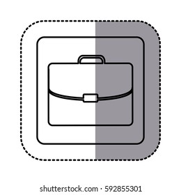 figure emblem suitcase icon, vector illustraction design