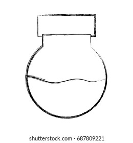 figure erlenmeyer flask to scientific experiment lab