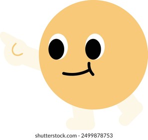 a figure face with a funny expression