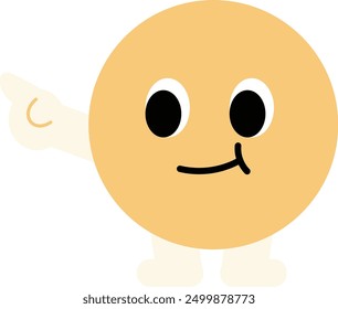 a figure face with a funny expression