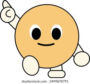 a figure face with a funny expression