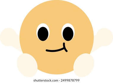 a figure face with a funny expression