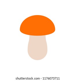 Figure forest mushroom. Vector illustration.