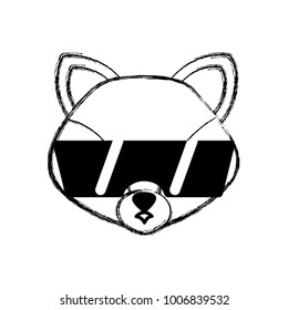 figure fox head cute animal with sunglasses