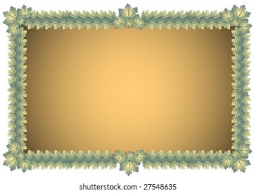 Figure of a framework from grape leaves