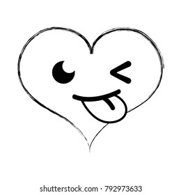 figure funny heart passion kawaii character
