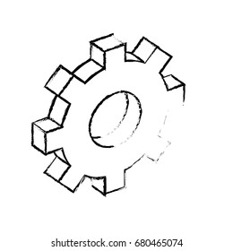 figure gear industry technology information icon