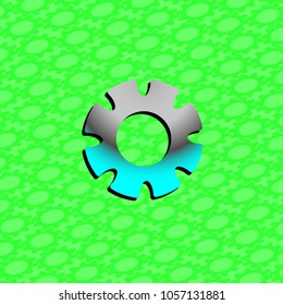 Figure gears in the background gears. For technical designations in production.