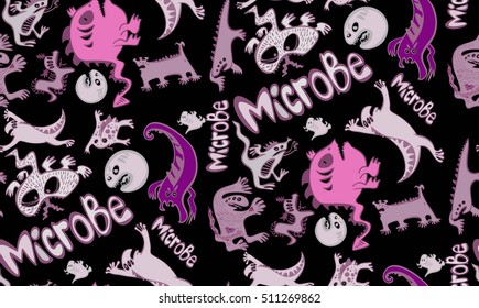 figure germs what are germs, evil, funny, freehand drawing, flu, bacteria, germs, infectious, infection, disease, sickness, infection, seamless texture germs, funny germs, disease, virus