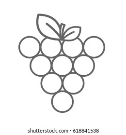 figure grapes fruit icon image