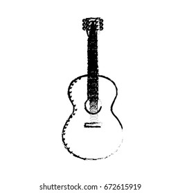 figure guitar musical instrument to play music