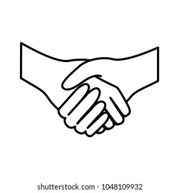 figure handshake sticker icon