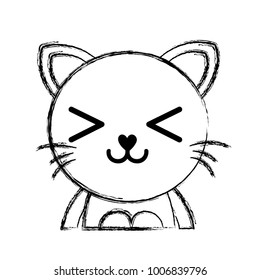 figure happy cat adorable feline animal