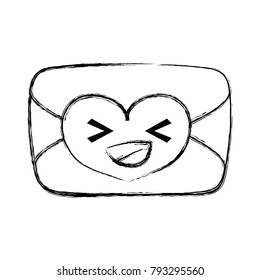 figure happy love card kawaii cartoon
