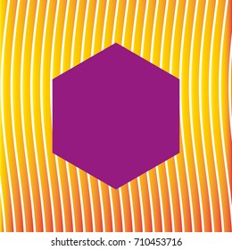 figure hexagonal decorative symbol background