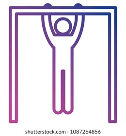 figure human making bars silhouette avatar