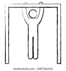 figure human making bars silhouette avatar