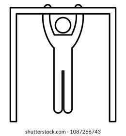 figure human making bars silhouette avatar