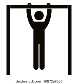 figure human making bars silhouette avatar