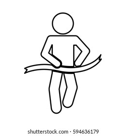 figure human silhouette running