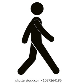 figure human walking silhouette avatar
