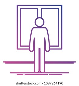 figure human in the windows silhouette avatar