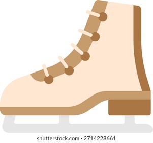 Figure Ice Skate Vector Flat Icon