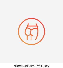 Figure icon.gradient illustration isolated vector sign symbol
