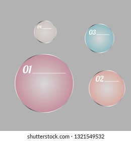 In the figure infographics for business, project, presentation. Infographics in the form of circles, transparent to the text.