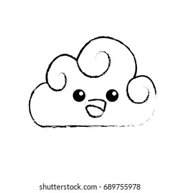 figure kawaii cute happy cloud weather