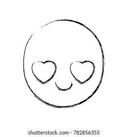 figure kawaii cute in lover face expression