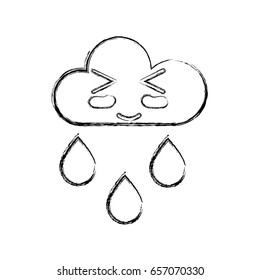 figure kawaii nice funny cloud raining