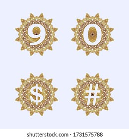La figura es como un monograma en forma de mandala