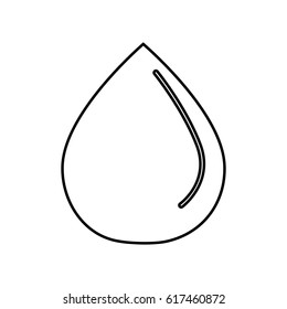 figure line drop of water icon