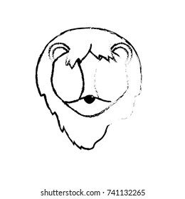 figure lion head wild cute animal