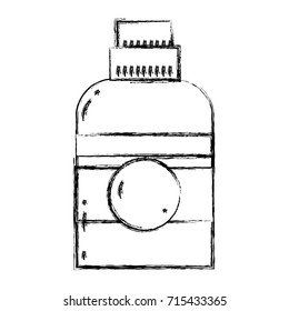 figure liquit detergent in bottle design to clean