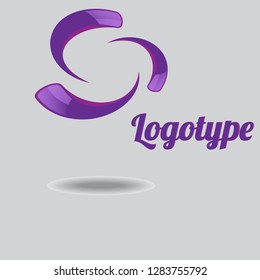 The figure is a logo, a violet color, a logo with a text, a logo for a company, a project, a business, a presentation.