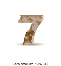 Figure made of chocolate (see other chocolate characters in my portfolio), vector illustration, eps10, transparent shadow