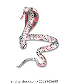 A figure made of multiple playing cards