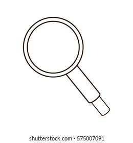 figure magnifying glass icon design image, vector illustration