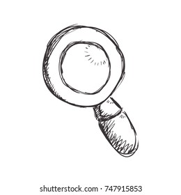 figure magnifying glass icon design