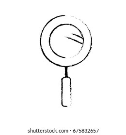 figure magnifying glass instrument to analyzing