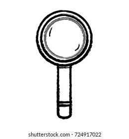 figure magnifying glass tool object design